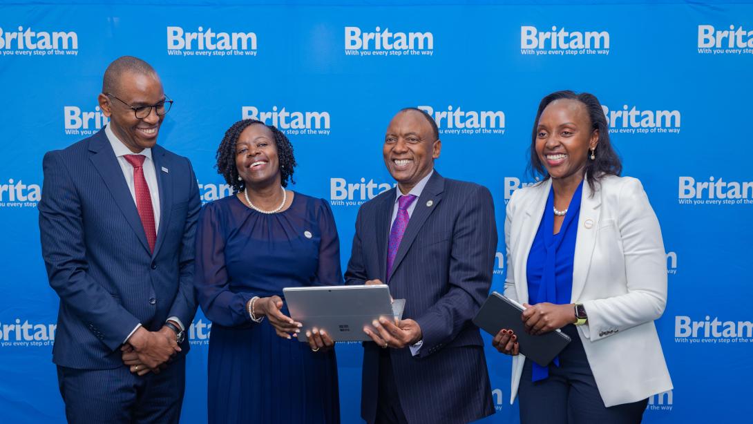 From left: Britam Group Finance Director - Charles Njuguna, Interim Chairperson – Celestine Munda, Group MD and CEO - Tom Gitogo, and Investor Relations Director – Catherine Karita, shortly after announcing an 8% increase in pre-tax profit to 
Shs
 7.9 billion for the year ended December 31, 2025. Insurance revenue grew by 11% to 
Shs
 41.7 billion, while Net investment income rose 4% to 
Shs
 31.9 billion, reflecting resilient business momentum and effective investment strategies.