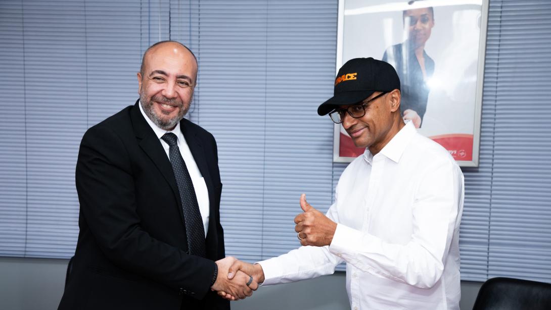 IMAGE 1   KQ AG CEO Capt. George Kamal and Trace Executive Chairman Olivier Laouchez