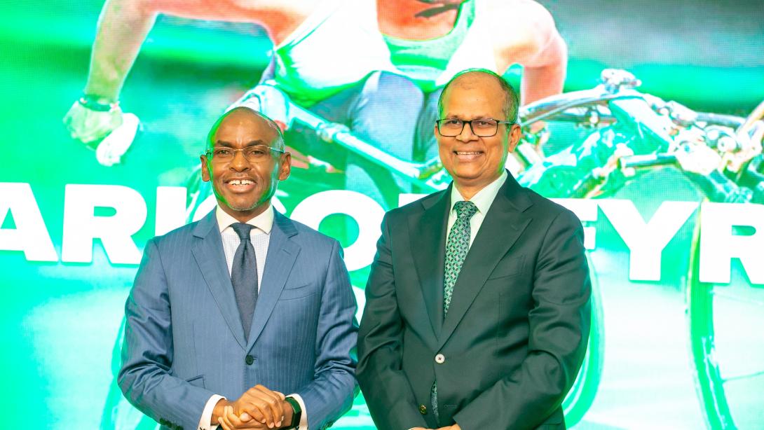 Image 1: From left, Dr. Peter Ndegwa, Group CEO Safaricom PLC and Dilip Pal, Group Chief Finance and Innovation Officer Safaricom PLC