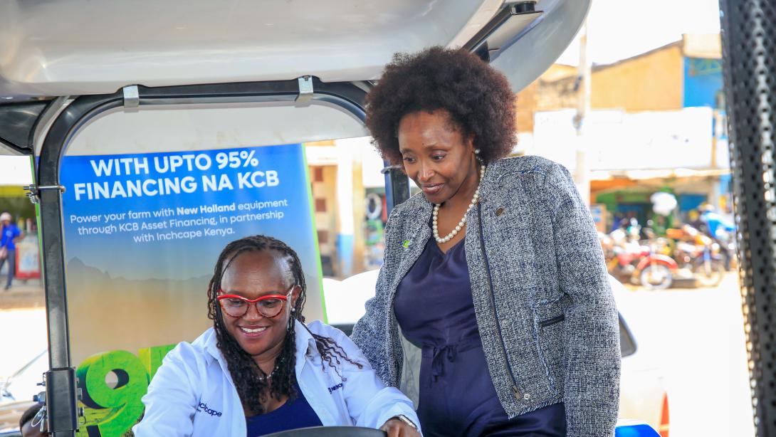 Image 1 and 2 - From left: Grace Mbugua, Executive Head, Product Management at KCB Bank, and Marion Gathoga Mwangi, Managing Director of Inchcape Kenya, sign a Memorandum of Understanding (MoU) to enhance mechanization in agriculture by providing tailored asset financing solutions to agribusiness customers.