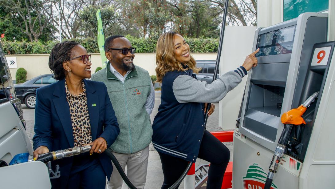 Image 1: From Left, KCB Group Director, Marketing and Communications - Rosalind Gichuru, Kenya Tourism Board, Deputy Director Brand Management - Jonathan Koinange and Head of Marketing, RUBiS Energy Kenya Angelique Libese during the launch of ‘Kenya Beyond Sight’ initiative launch seeking to advance inclusive tourism and accessibility in Kenya that caters to travelers of all abilities to shift the narrative beyond a purely visual experience to a multi-sensory approach.