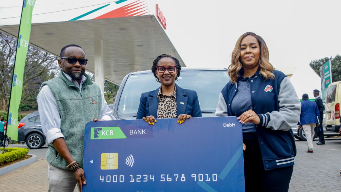 Image 1: From Left, KCB Group Director, Marketing and Communications - Rosalind Gichuru, Kenya Tourism Board, Deputy Director Brand Management - Jonathan Koinange and Head of Marketing, RUBiS Energy Kenya Angelique Libese during the launch of ‘Kenya Beyond Sight’ initiative launch seeking to advance inclusive tourism and accessibility in Kenya that caters to travelers of all abilities to shift the narrative beyond a purely visual experience to a multi-sensory approach.