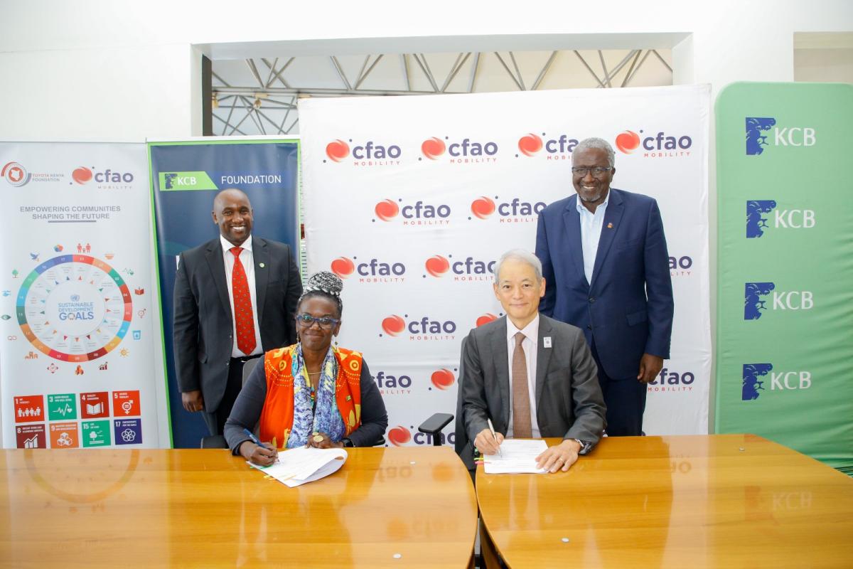KCB Foundation, CFAO Mobility Kenya sign MoU to train 200 youth in automotive and e-mobility skills