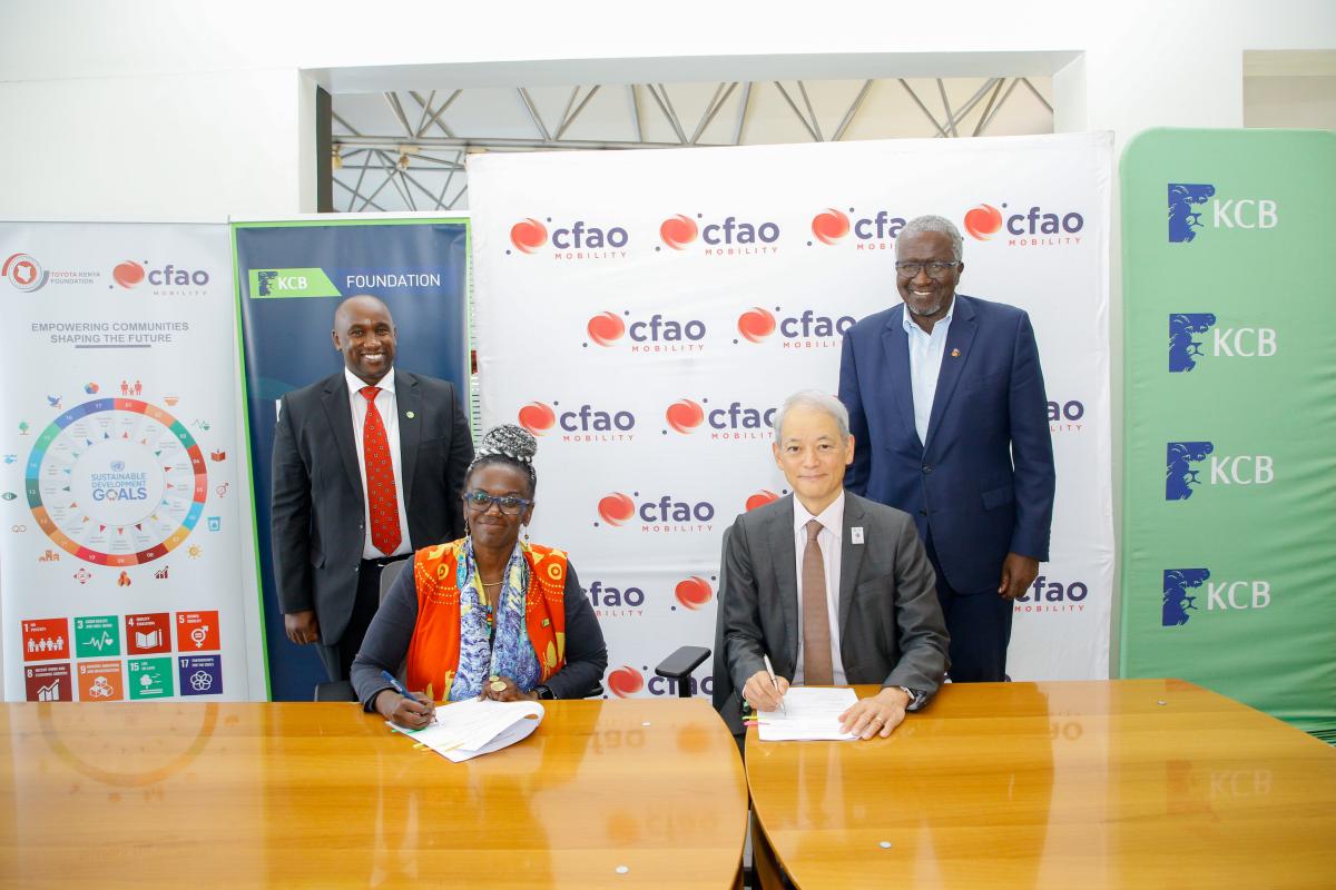 KCB Foundation and CFAO Mobility Kenya sign MoU to train 200 youth in automotive and e-mobility skills