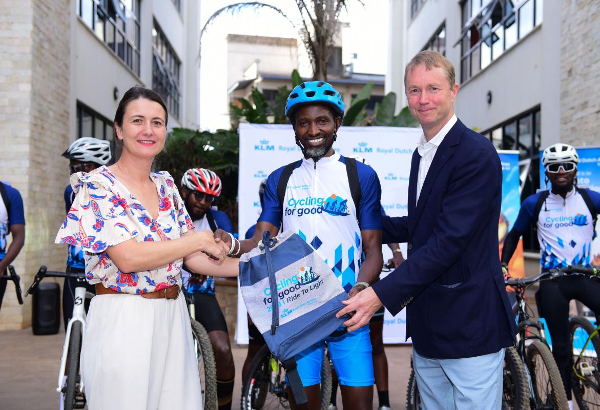 Air France-KLM repurposes flight kits for learners at Nguruman school
