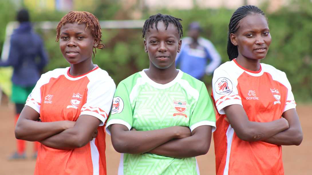 Kayole Starlets’ newly signed players - Calta Nasambu, Sonia Wambui, and Naomi Nanjala Masinde. The trio were part of the Safaricom Chapa Dimba All-Stars team for Season 4.