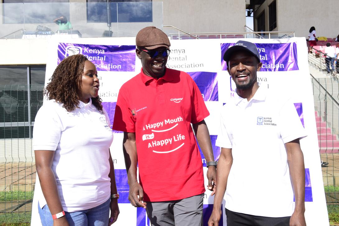 Mars Wrigley Corporate Affairs Manager, Sub-Saharan Africa, Victoria Macharia, and Kenya Dental Association President, Dr. Kahura Mundia, in discussion during the World Oral Health Day 2026 activities in Nairobi, part of Mars Wrigley Kenya’s support for community-based oral health initiatives.