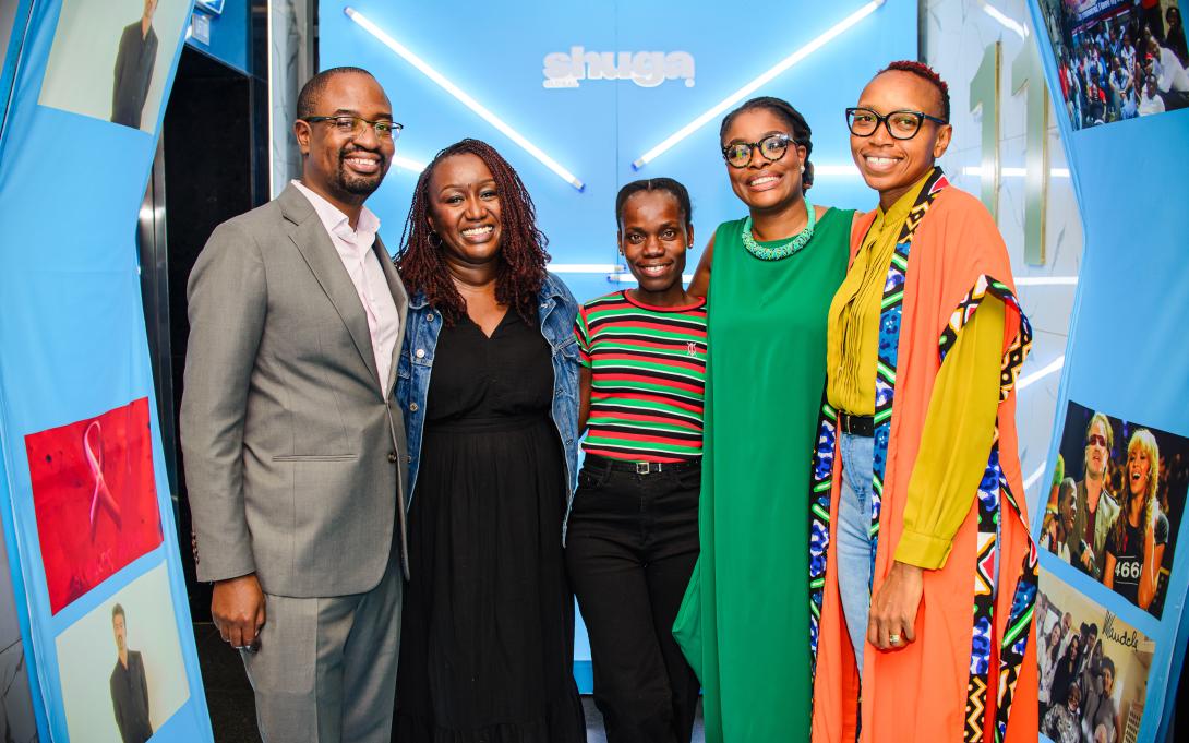 Allan Maleche   Gender Advisory Board for Shujaaz Inc. and Shuga Global, Mitchelle Kimathi Country Manager, Jacky Kowa, Kenya Peer Ed Coordinator at Shuga Global, Wame Jallow Executive Director & Monicah Waceke Ndung’u   Chief Corporate A