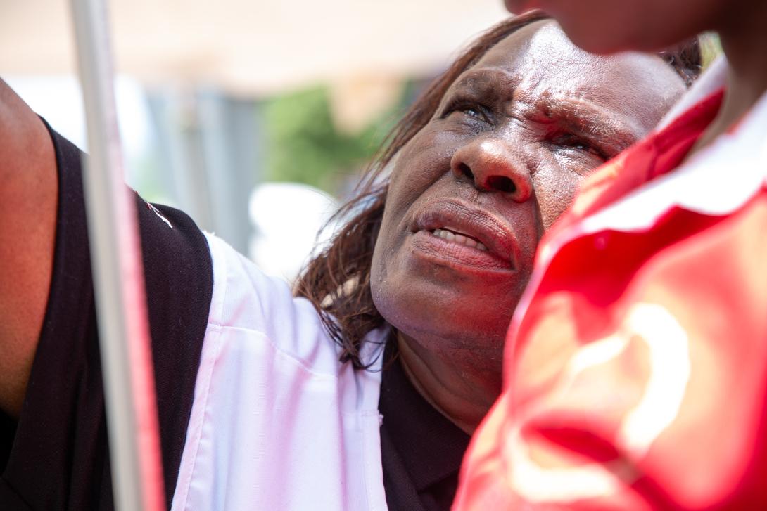 Christine Muthengi, a Vesicovaginal fistula (VVF) nurse and trainer, at the Murang’a camp.