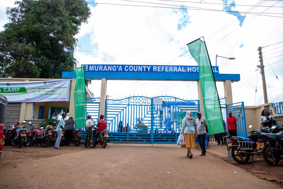 The entrance to Murang’a County Referral Hospital, the venue of the ongoing fistula camp.